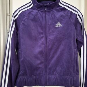 Adidas Violet Jacket with White Accents